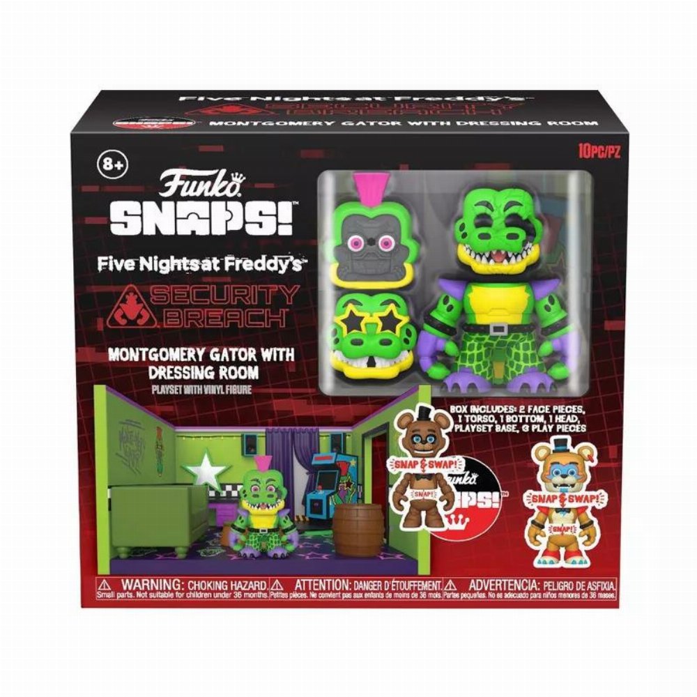 Funko Snaps! Five Nights at Freddy’s: Security Breach – Montgomery Gator with Dressing Room Φιγούρα (9cm)