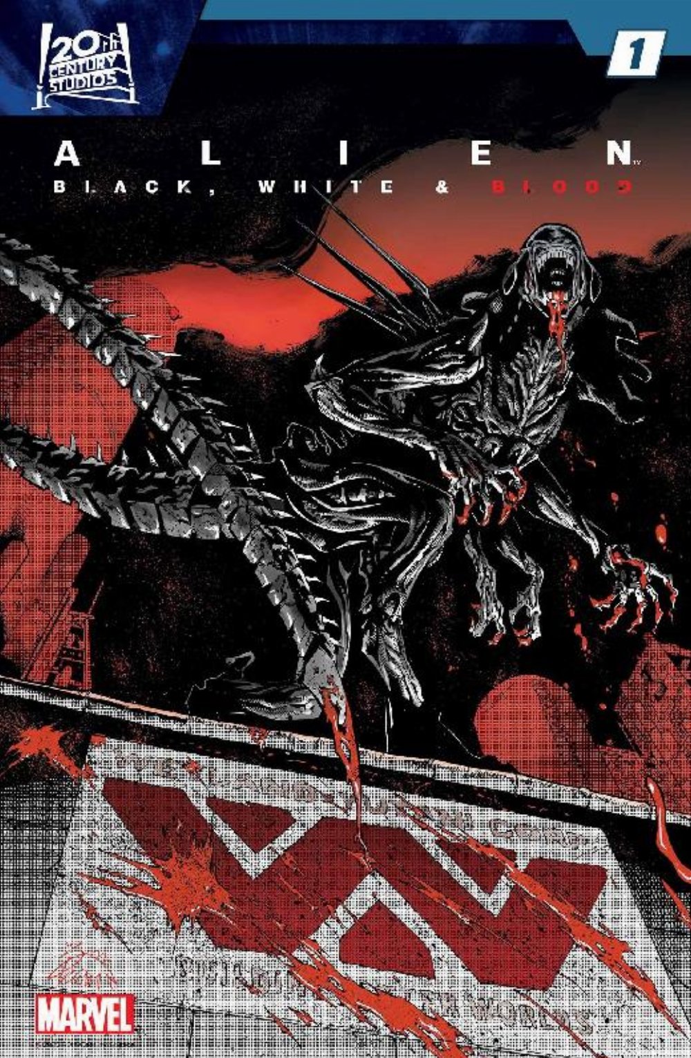 Τεύχος Κόμικ Alien Black White Blood #1