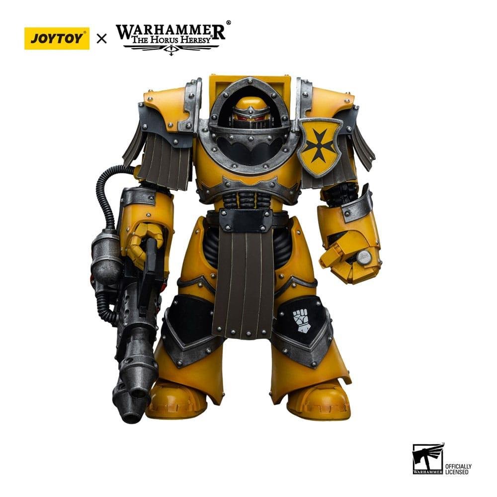 Warhammer: The Horus Heresy – Imperial Fists Legion Cataphractii Terminator Squad Legion Cataphractii with Heavy Flamer 1/18 Φιγούρα Δράσης (12cm)
