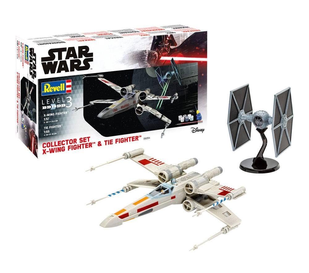 Star Wars – X-Wing Fighter (1/57) & TIE Fighter (1/65) Σετ Μοντελισμού