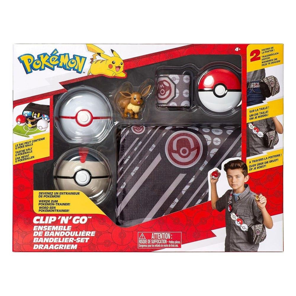 Pokemon Clip ‘N’ Go – Premier Ball, Timer Ball & Eevee Bandolier Set