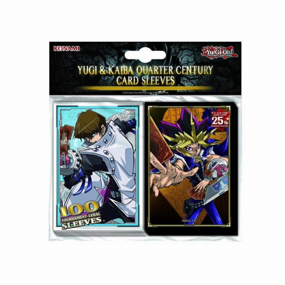 Yu-Gi-Oh! Konami Japanese Small Size Card Sleeves 100ct – Yugi & Kaiba Quarter Century