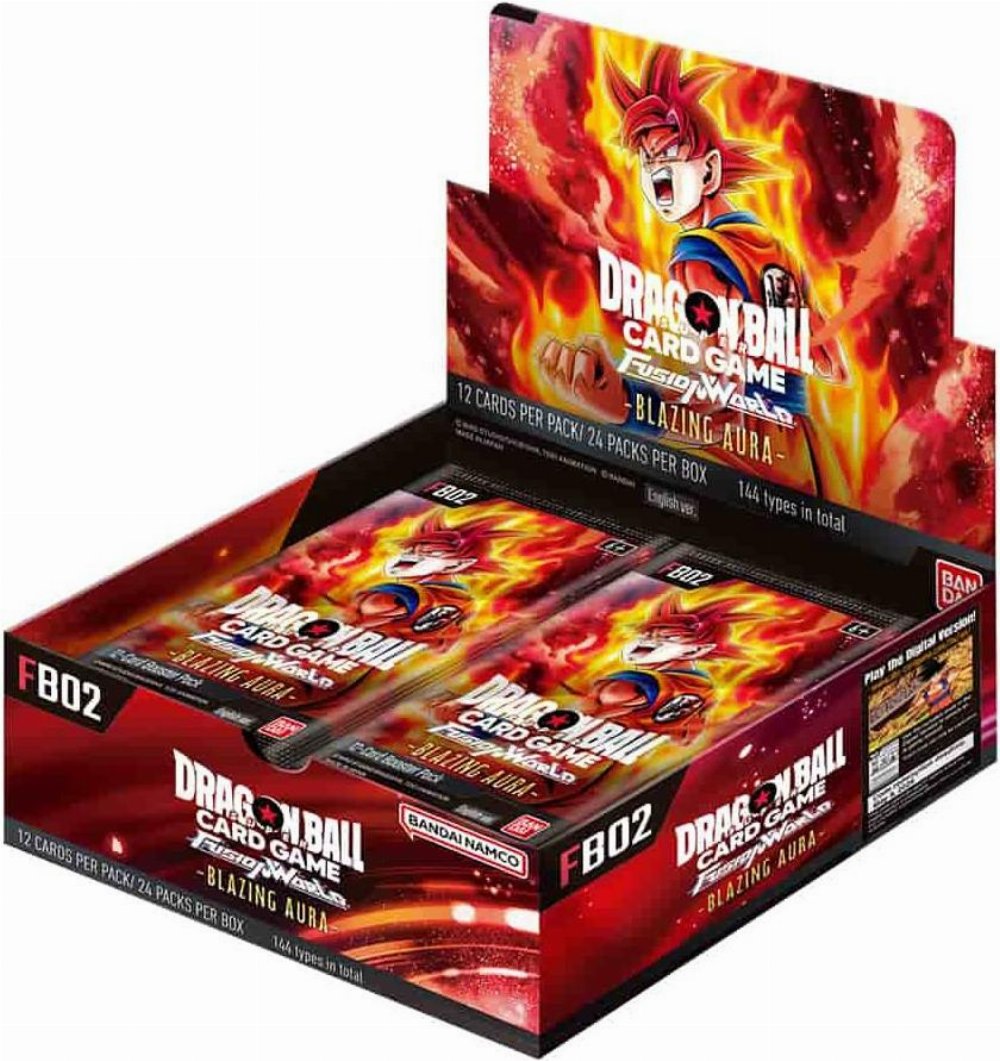 Dragon Ball Super Card Game – FB02 Fusion World Blazing Aura Booster Box (24 Packs)