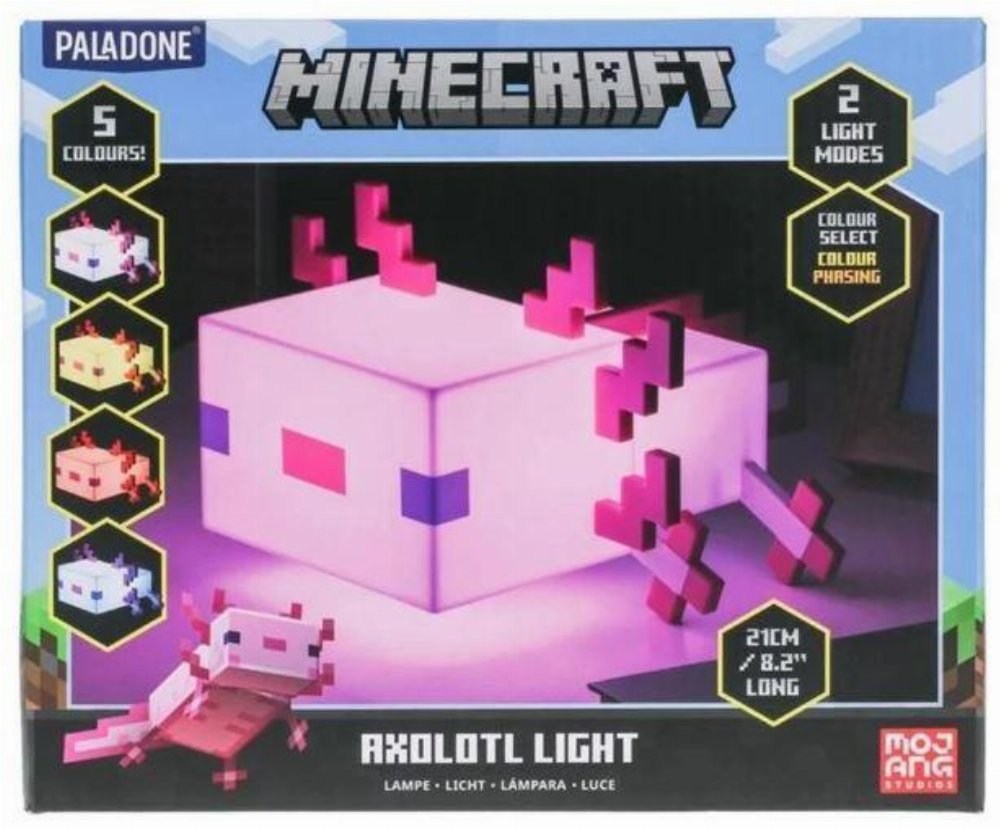 Minecraft – Axolotl Φωτιστικό (21cm)