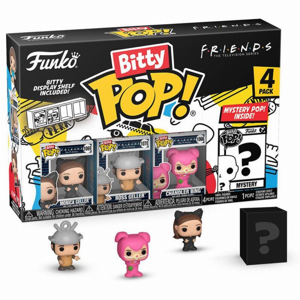 Funko Bitty POP! Τα Φιλαράκια – Monica Geller, Ross Geller, Chandler Bing & Chase Mystery 4-Pack Φιγούρες