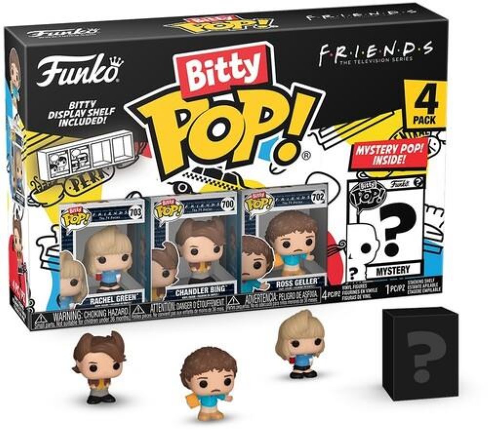 Funko Bitty POP! Τα Φιλαράκια – Rachel Green, Chandler Bing, Ross Geller & Chase Mystery 4-Pack Φιγούρες