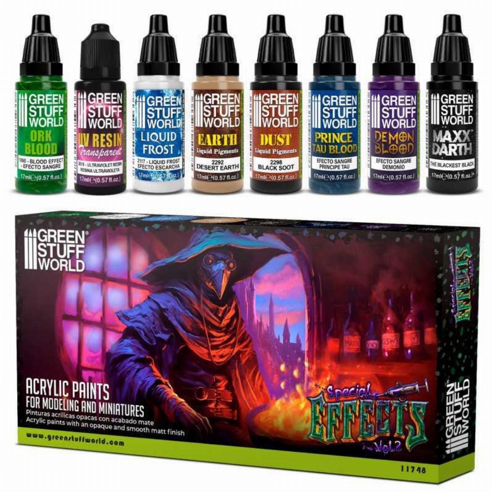 Green Stuff World – Special Effects Vol.2 Paint Set (8 Χρώματα)