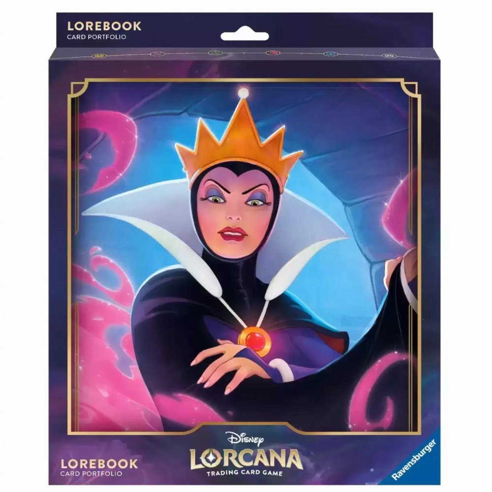 Ravensburger 4-Pocket Lorebook Pro-Binder – Disney Lorcana: Evil Queen