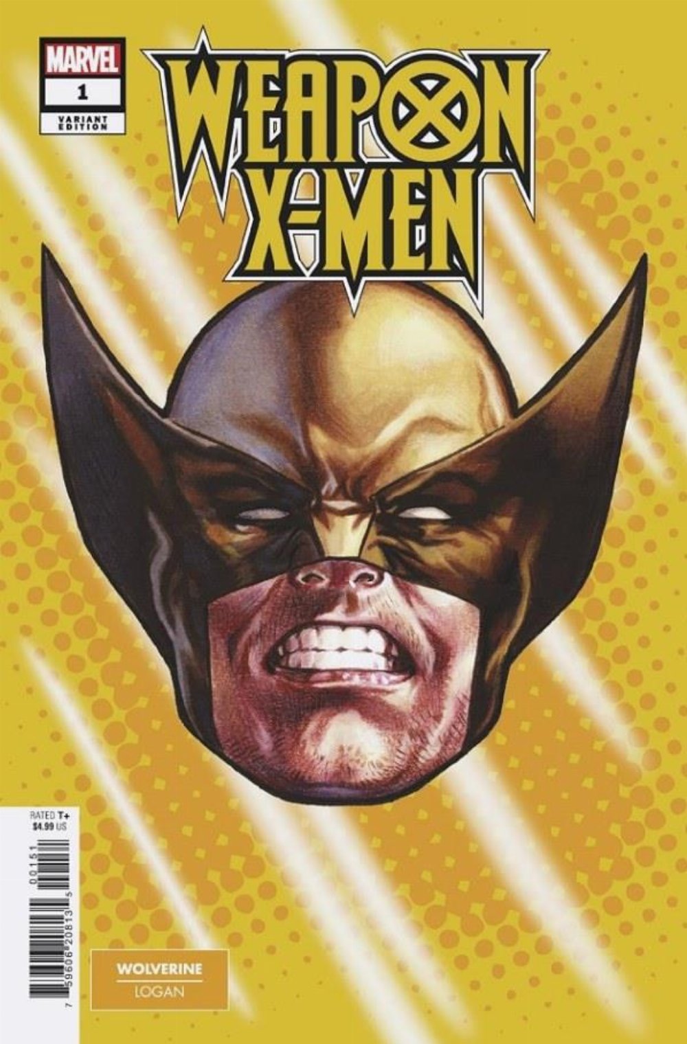 Τεύχος Κόμικ Weapon X-Men #1 Headshot Variant Cover