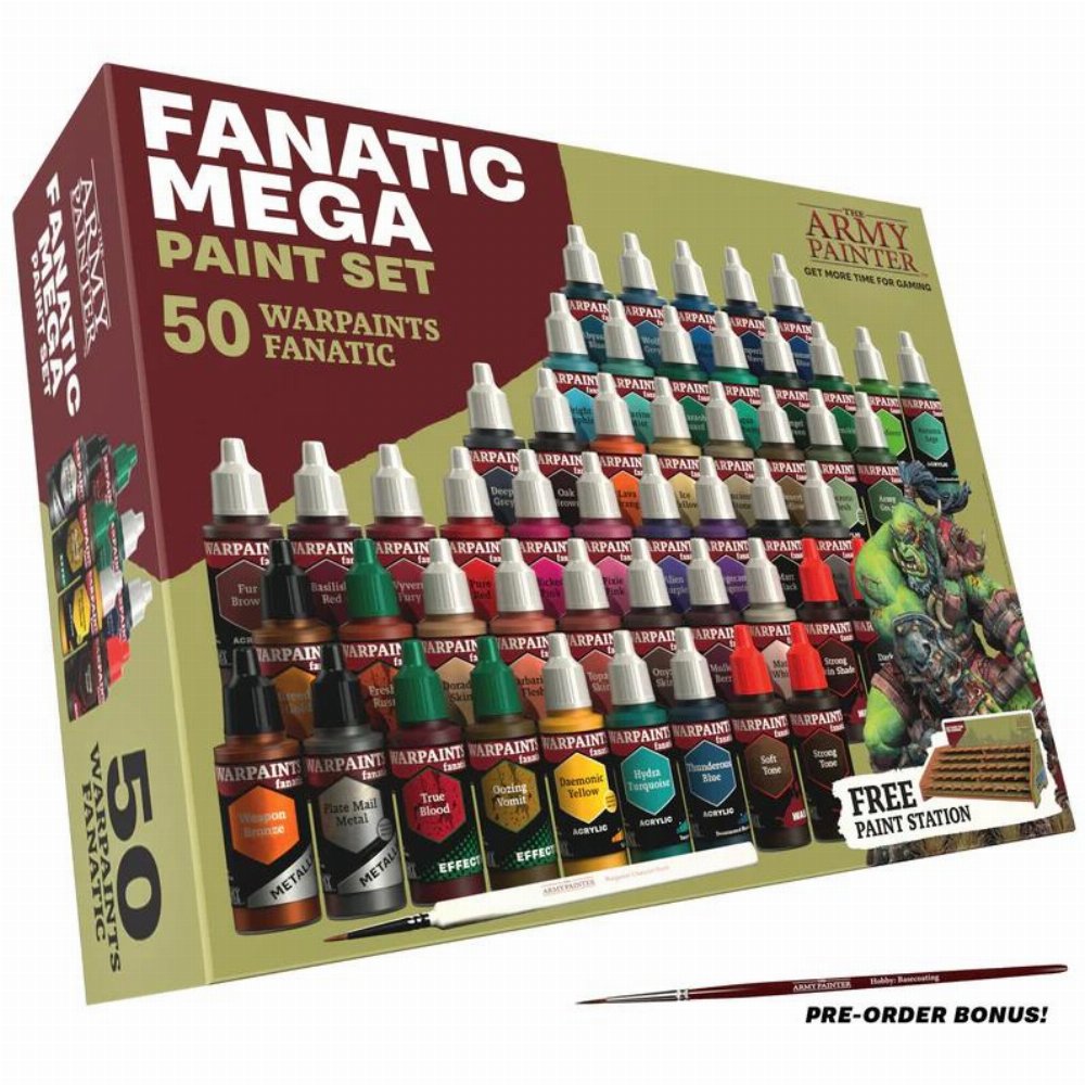 The Army Painter – Warpaints Fanatic: Mega Paint Set (50 Χρώματα)