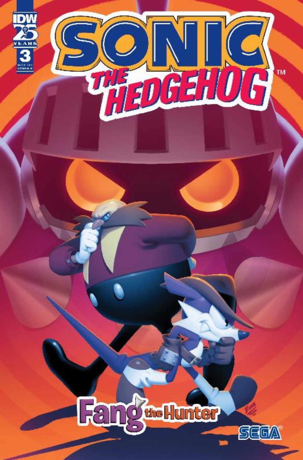 Τεύχος Κόμικ Sonic The Hedgehog: Fang The Hunter #3 Cover B