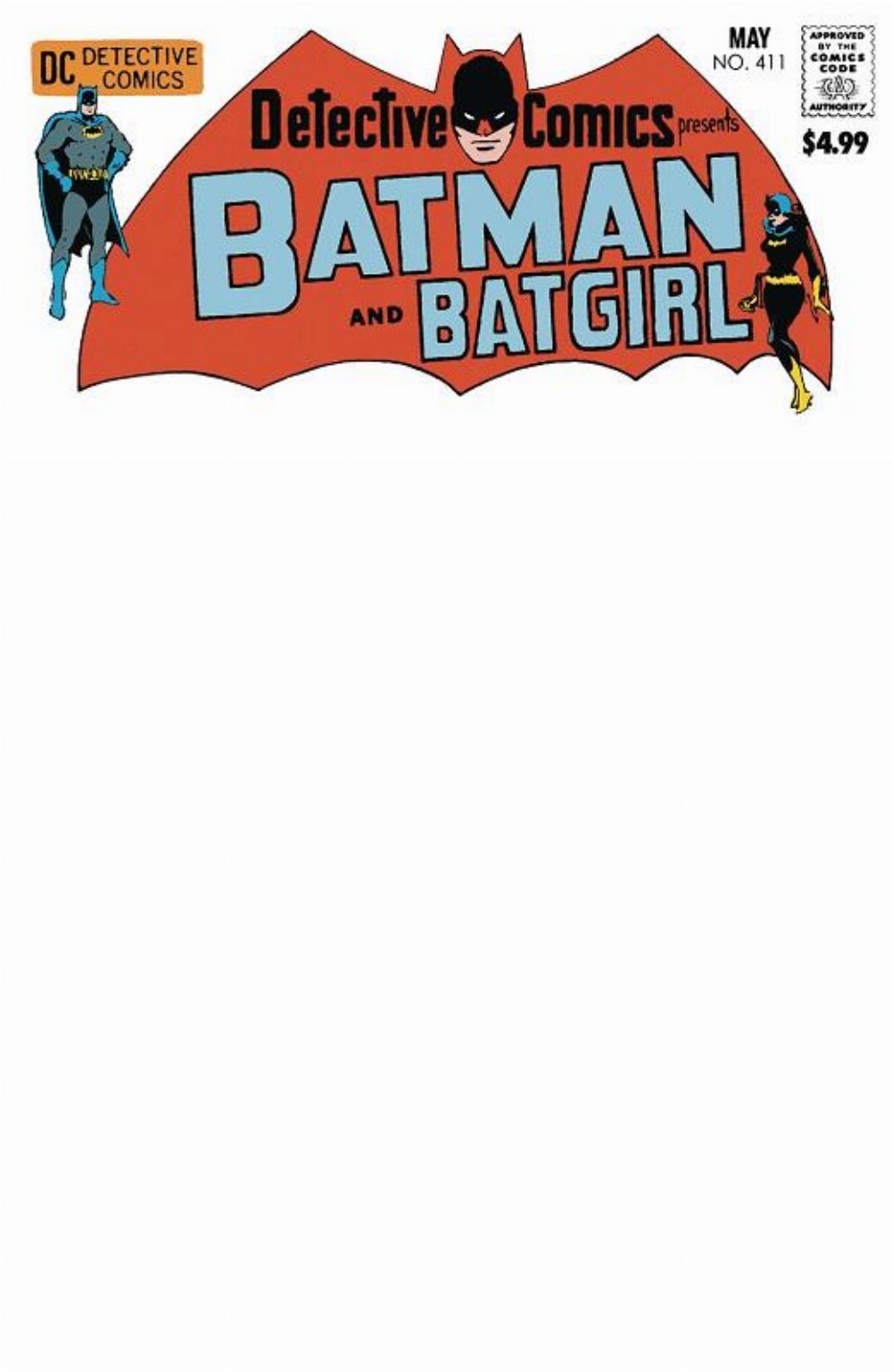 Τεύχος Κόμικ Batman Detective Comics #411 Facsimile Edition Blank Cardstock Variant Cover