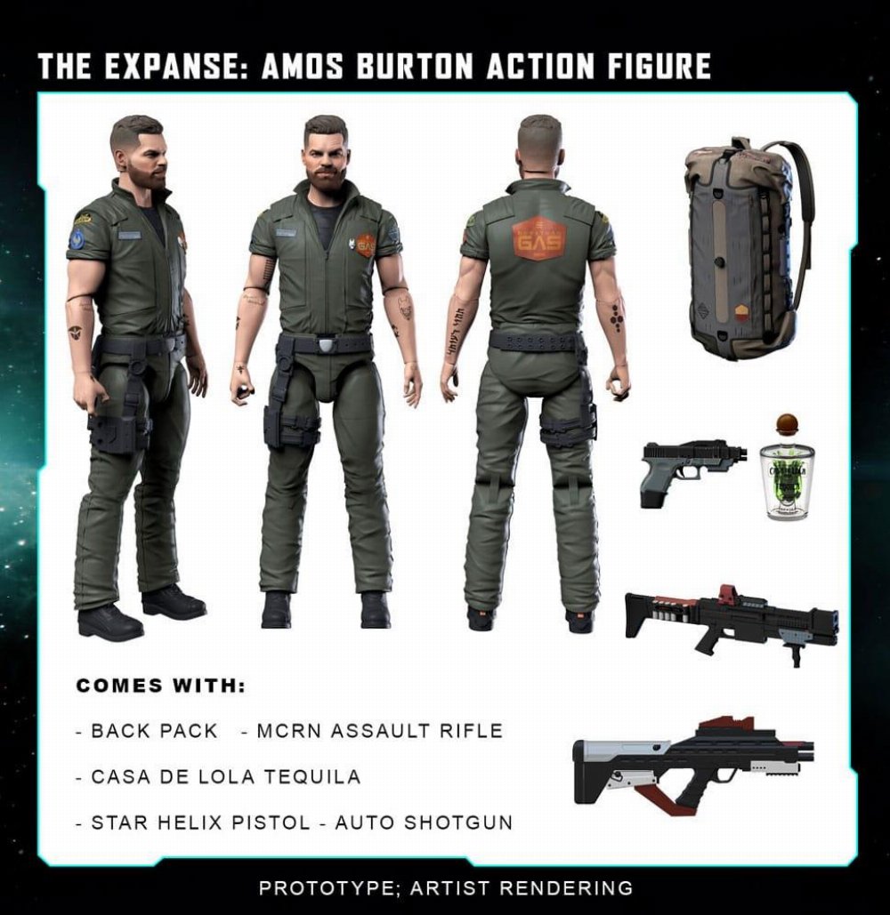 The Expanse – Amos Burton Φιγούρα Δράσης (20cm)