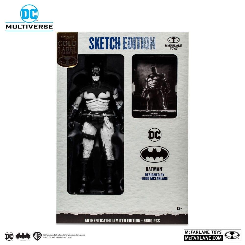 DC Multiverse: Gold Label – Batman by Todd McFarlane Sketch Edition Φιγούρα Δράσης (18cm) LE6800