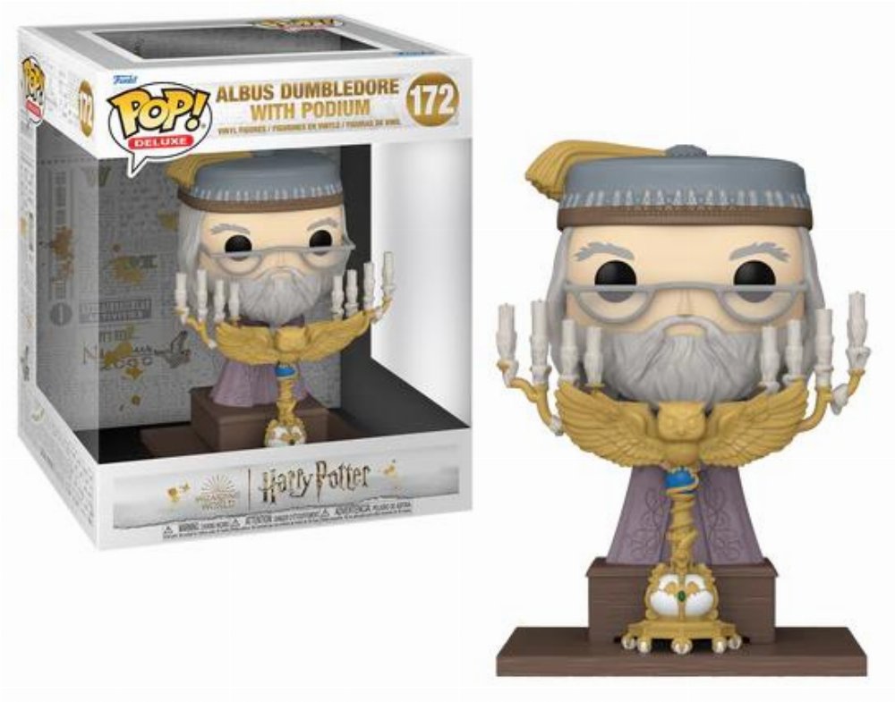 Φιγούρα Funko POP! Deluxe: Harry Potter – Albus Dumbledore with Podium #172