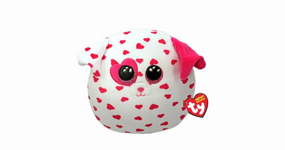 Squishy Beanies – Σκυλάκι με Καρδούλες Φιγούρα Λούτρινο (30cm)
