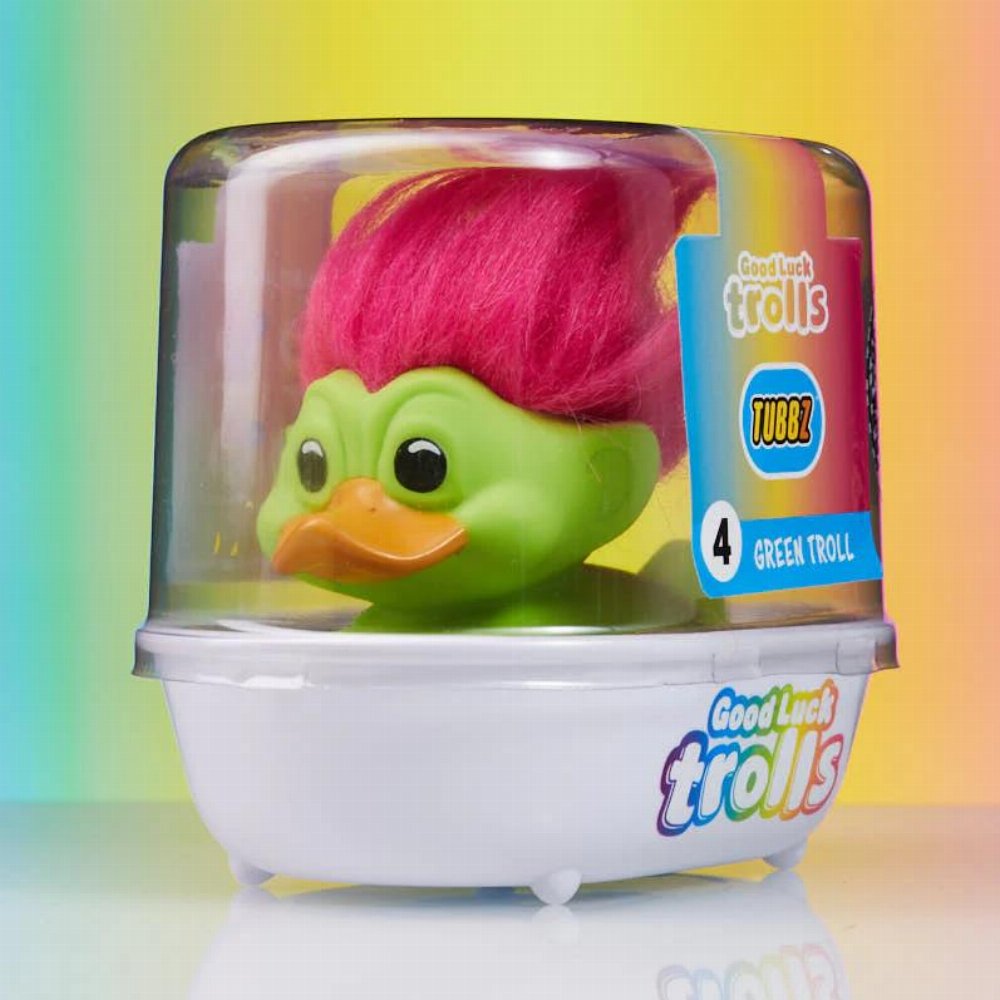 Trolls First Edition Tubbz – Green (Pink Hair) #4 Φιγούρα Παπάκι Μπάνιου (10cm)