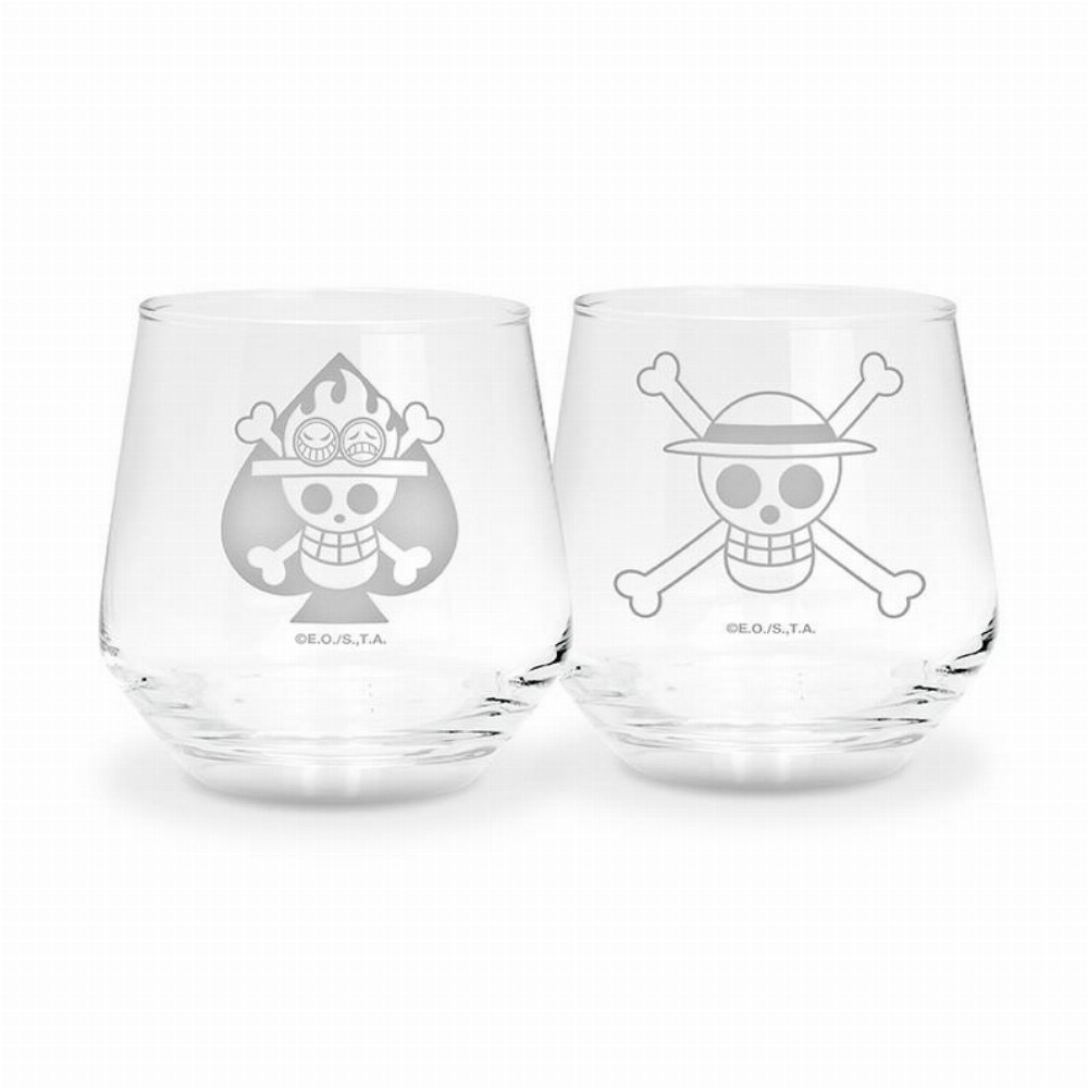 One Piece – Luffy & Ace Σετ Ποτήρια