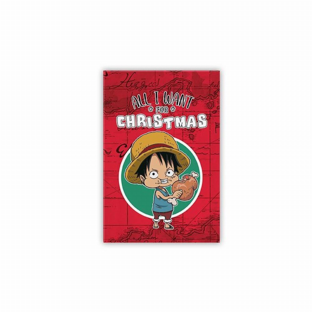 One Piece – Monkey D. Luffy Christmas Μαγνητάκι Ψυγείου (5.5x8cm)