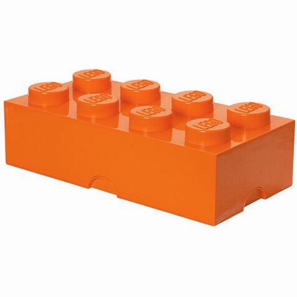 LEGO – Τουβλάκι Αποθήκευσης 8 Πορτοκαλί (25x50x18cm)