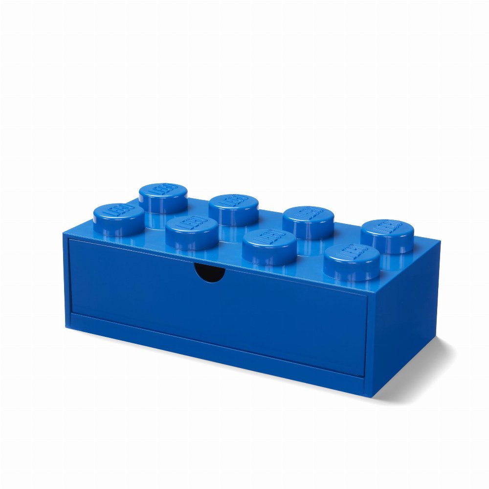 LEGO – Τουβλάκι Αποθήκευσης Συρταρωτό 8 Μπλέ (32x16x12cm)