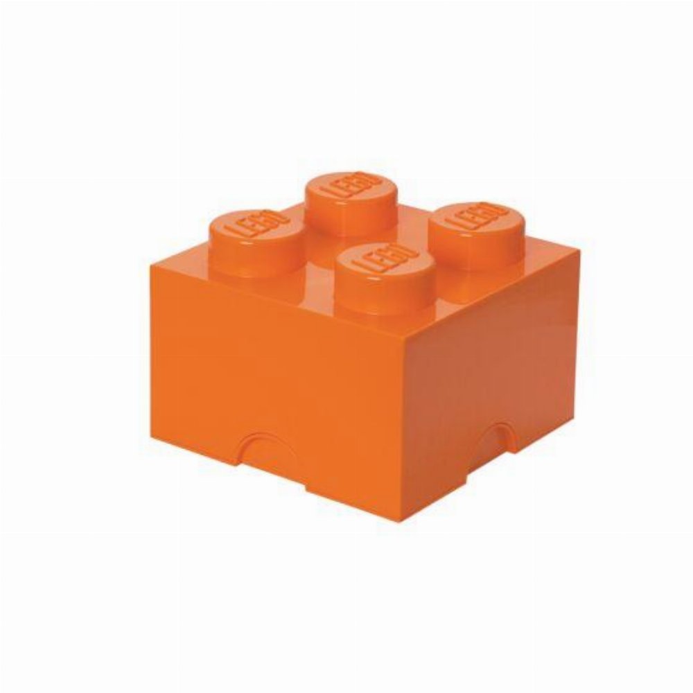 LEGO – Τουβλάκι Αποθήκευσης 4 Πορτοκαλί (25x25x18cm)
