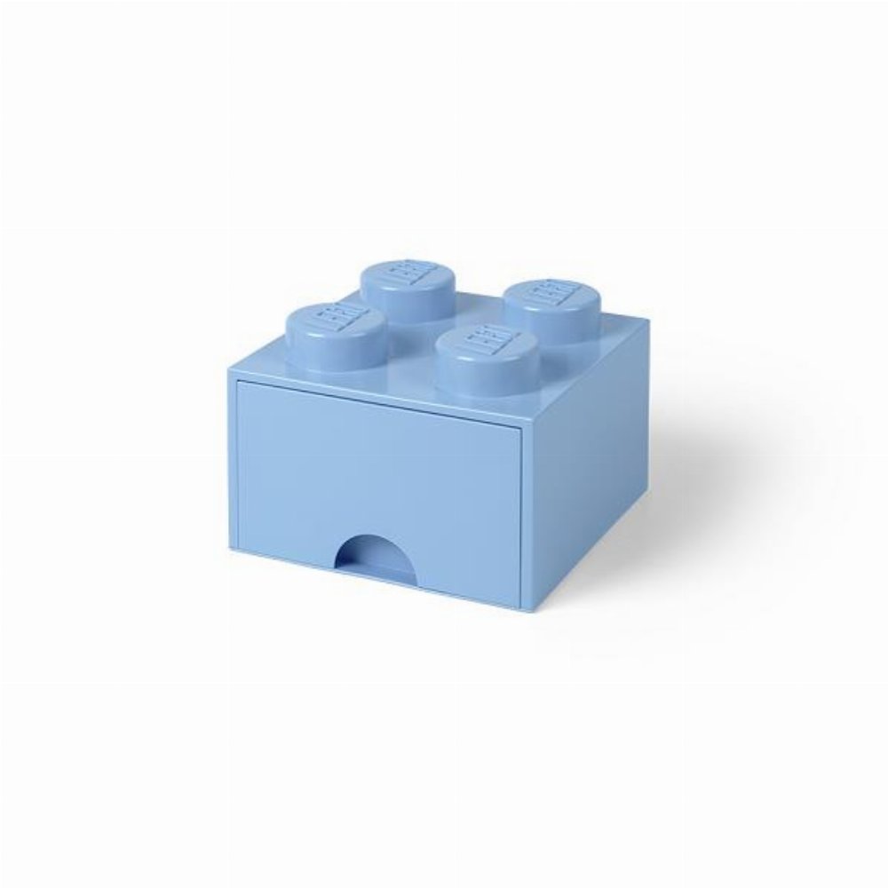 LEGO – Τουβλάκι Αποθήκευσης Συρταρωτό 4 Royal Γαλάζιο (25x25x18cm)