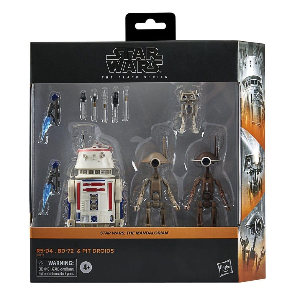 Star Wars: The Mandalorian Black Series – R5-D4, BD-72 & Pit Droids 4-Pack Φιγούρες Δράσης (10cm)