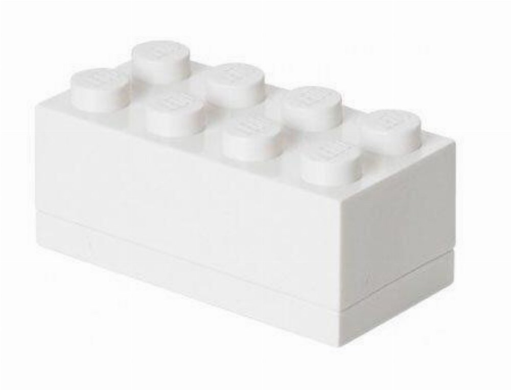 LEGO – Mini Τουβλάκι Αποθήκευσης 8 Άσπρο (4.5x9x4cm)