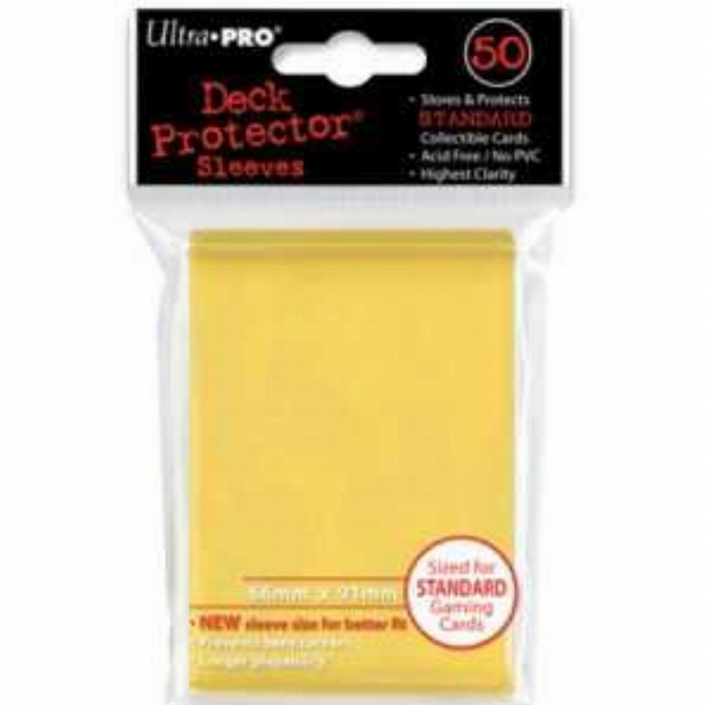 Ultra Pro Card Sleeves Standard Size 50ct – Yellow