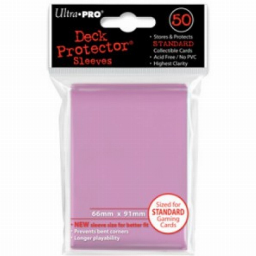 Ultra Pro Card Sleeves Standard Size 50ct – Pink