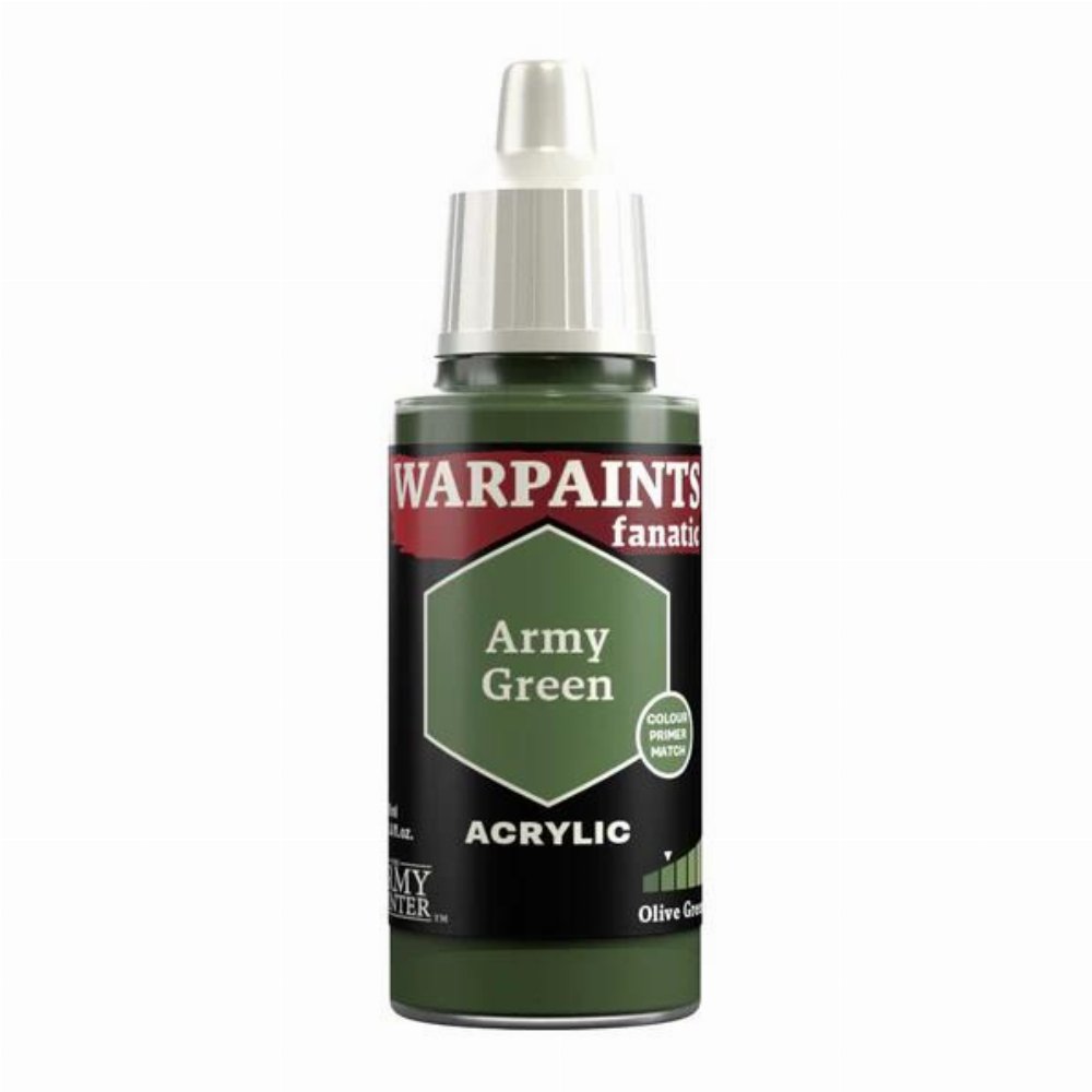 The Army Painter – Warpaints Fanatic: Army Green Χρώμα Μοντελισμού (18ml)