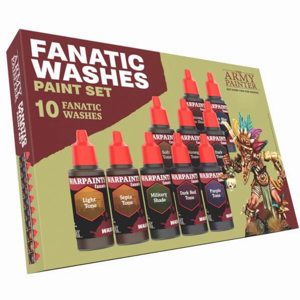 The Army Painter – Warpaints Fanatic: Washes Paint Set (10 Χρώματα)