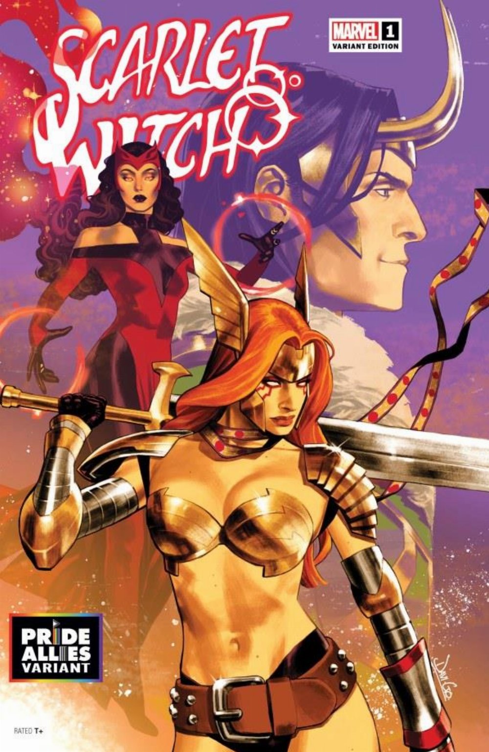 Τεύχος Κόμικ Scarlet Witch #1 Davi Go Pride Allies Variant Cover