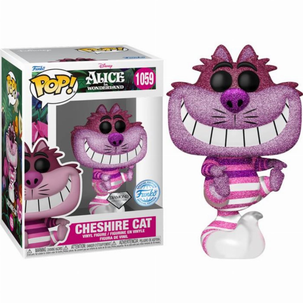 Φιγούρα Funko POP! Disney: Alice in Wonderland – Cheshire Cat (Diamond Collection) #1059 (Exclusive)
