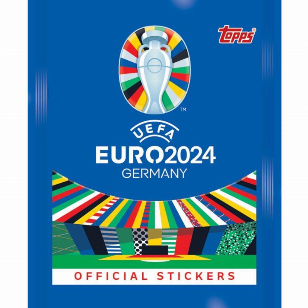 Topps – UEFA Germany Euro 2024 Αυτοκόλλητα Booster Φακελάκι (6 Αυτοκόλλητα)