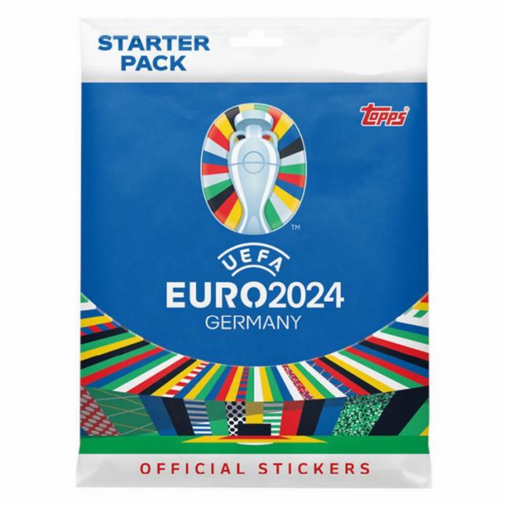 Topps – UEFA Germany Euro 2024 Αυτοκόλλητα Starter Pack (Άλμπουμ + 24 Αυτοκόλλητα)