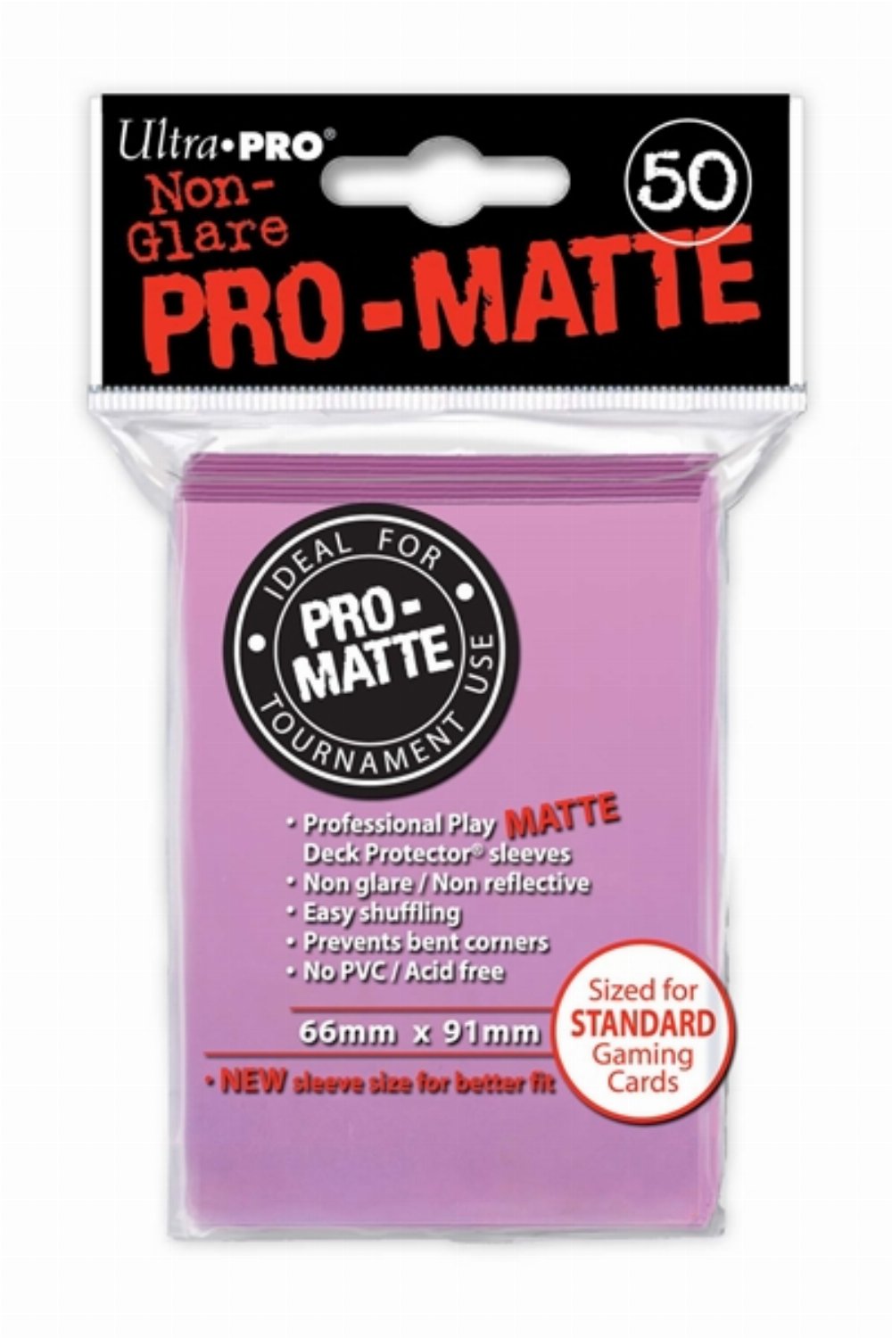 Ultra Pro Card Sleeves Standard Size 50ct – Pro-Matte Pink