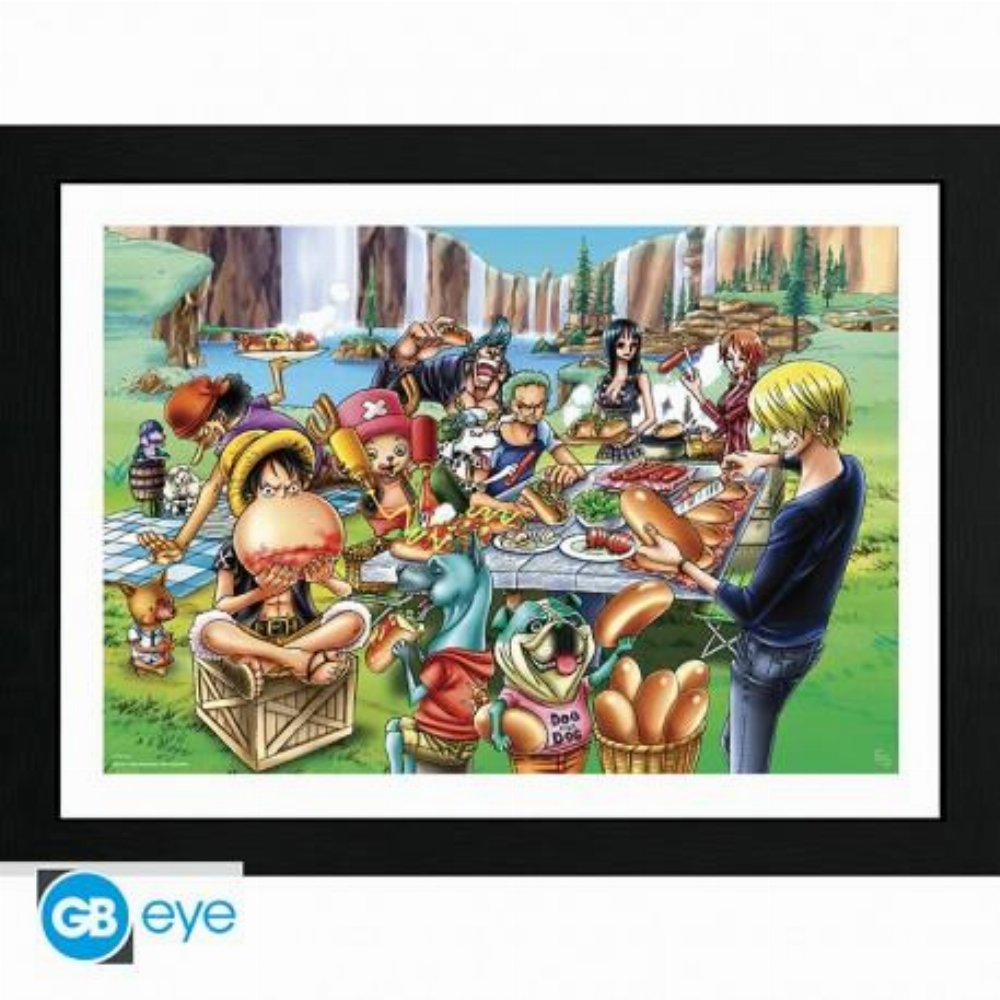 One Piece – Hot-Dog Party Αφίσα σε Κάδρο (31x41cm)
