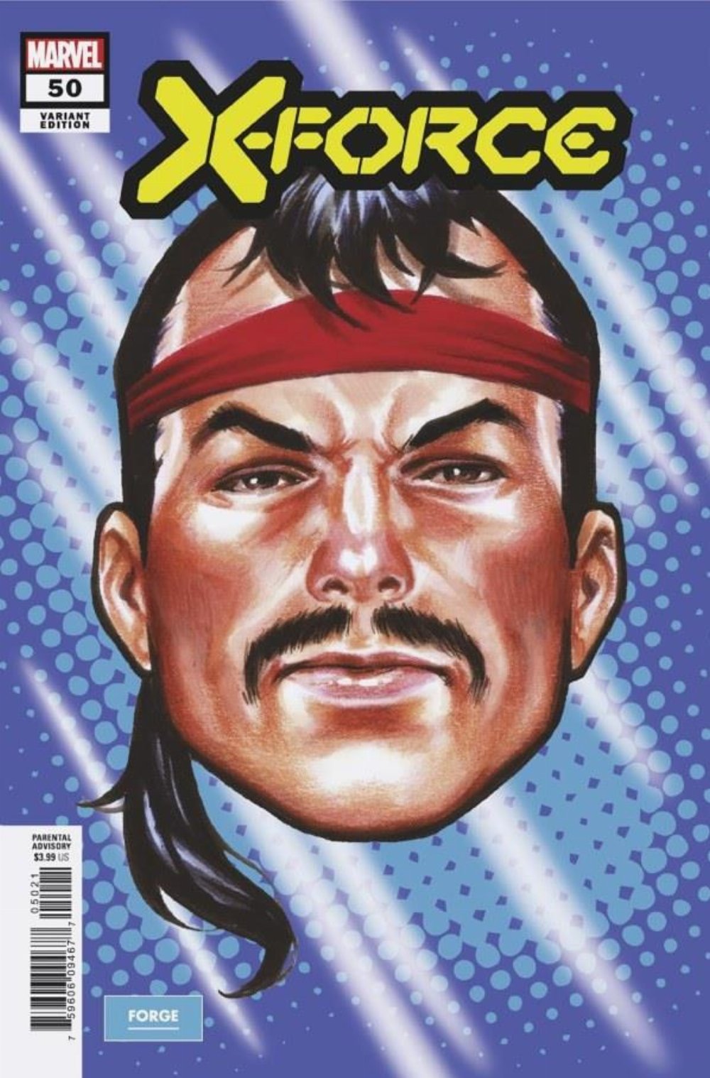 Τεύχος Κόμικ X-Force #50 Headshot Variant Cover