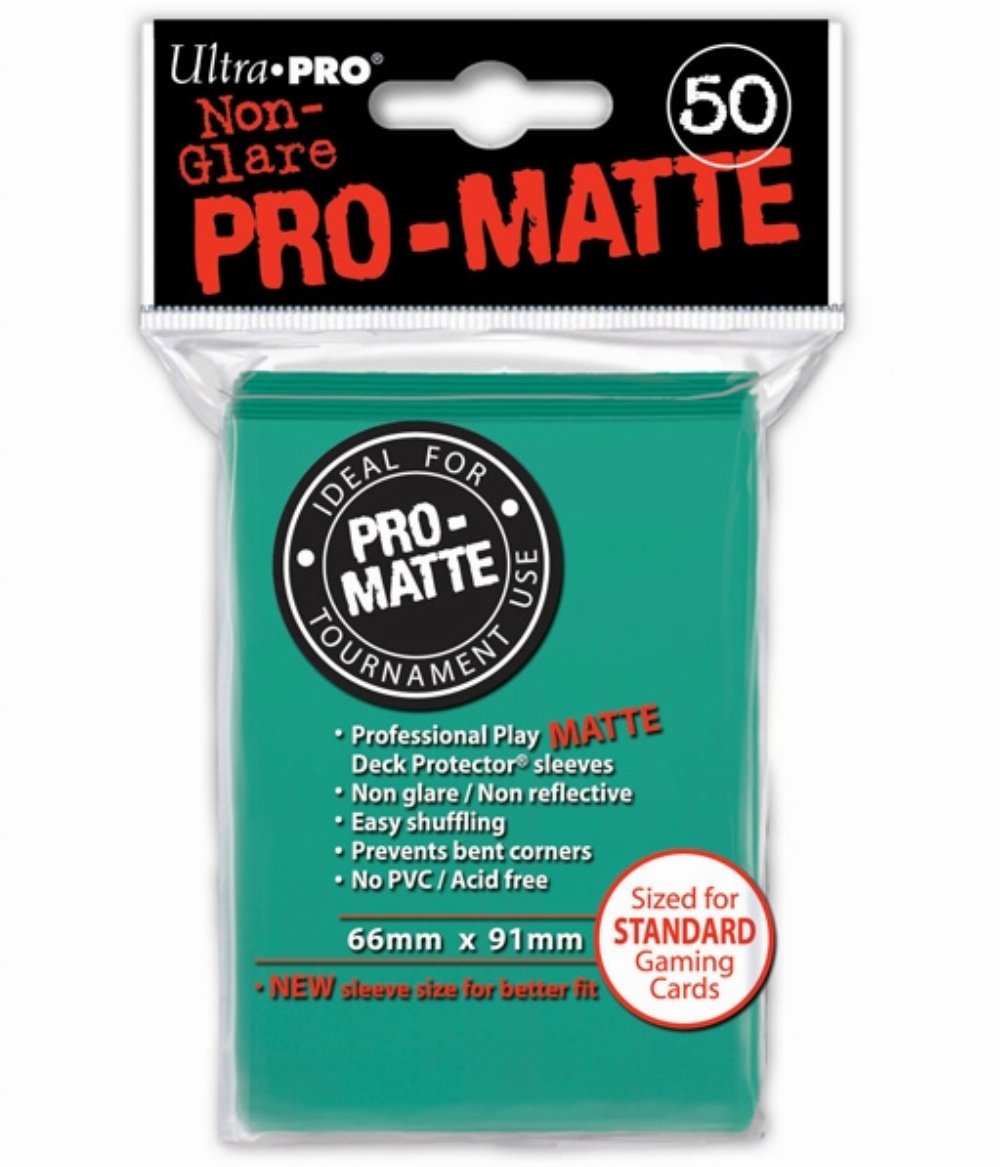 Ultra Pro Card Sleeves Standard Size 50ct – Pro-Matte Aqua
