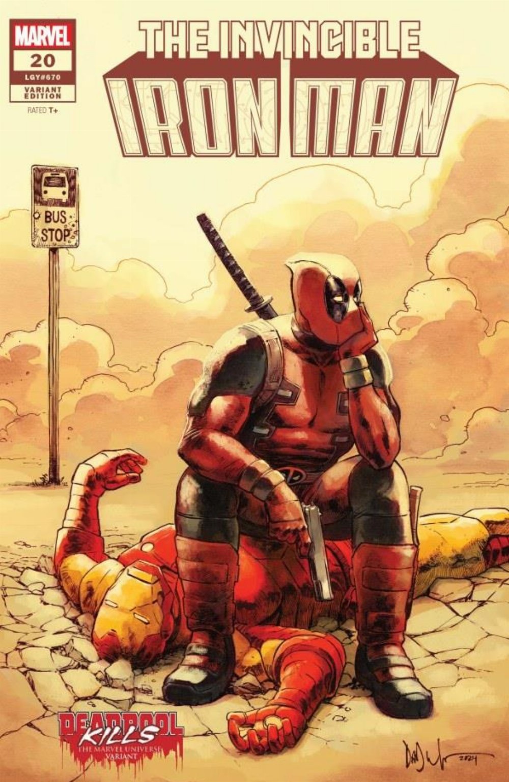 Τεύχος Κόμικ The Invincible Iron Man #20 Deadpool Kills The Marvel Universe Variant Cover