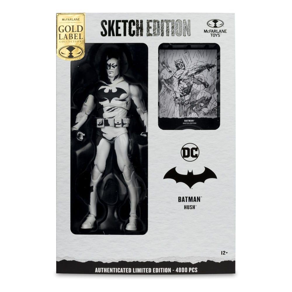 DC Multiverse: Gold Label – Hush (Line Art) Φιγούρα Δράσης (18cm) LE4800