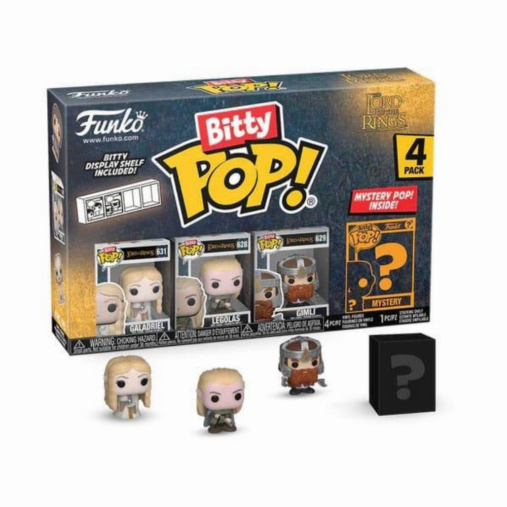 Funko Bitty POP! The Lord of the Rings – Galadriel, Legolas, Gimli & Chase Mystery 4-Pack Φιγούρες