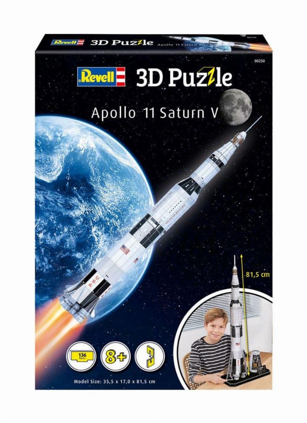 Puzzle 3D 136 pieces – Apollo 11 Saturn V