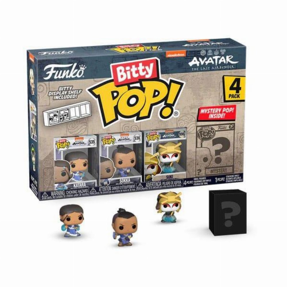Funko Bitty POP! Avatar: The Last Airbender – Katara, Sokka, Suki & Chase Mystery 4-Pack Φιγούρες