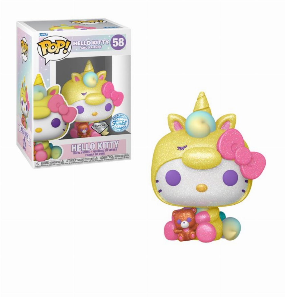 Φιγούρα Funko POP! Sanrio: Hello Kitty and Friends – Hello Kitty (Diamond Collection) #58 (Exclusive)
