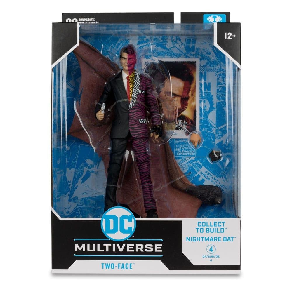 DC Multiverse: Gold Label – Two Face (Batman Forever) Φιγούρα Δράσης (18cm) Build-a-MegaFig Nightmare Bat