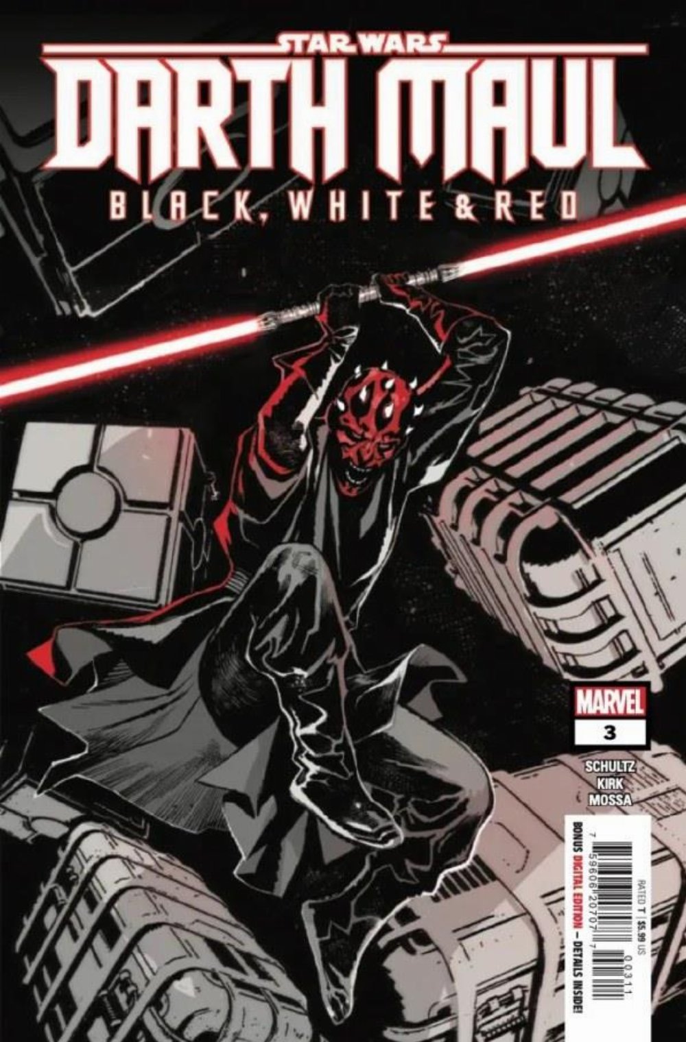 Τεύχος Κόμικ Star Wars Darth Maul Black, White & Red #3 (OF 4)