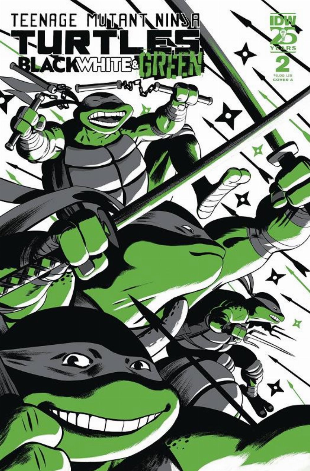 Τεύχος Κόμικ TMNT Black White & Green #2